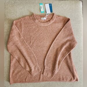 Market & Spruce Aspen Cropped Blouson Sleeve Sweater Burnt Orange 2XL Stitch Fix